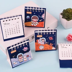 Spaceman – joli calendrier de bureau, décor de dessin animé, Mini calendrier Portable, double Agenda quotidien, planificateur de Table, organisateur de calendrier annuel, 2022 