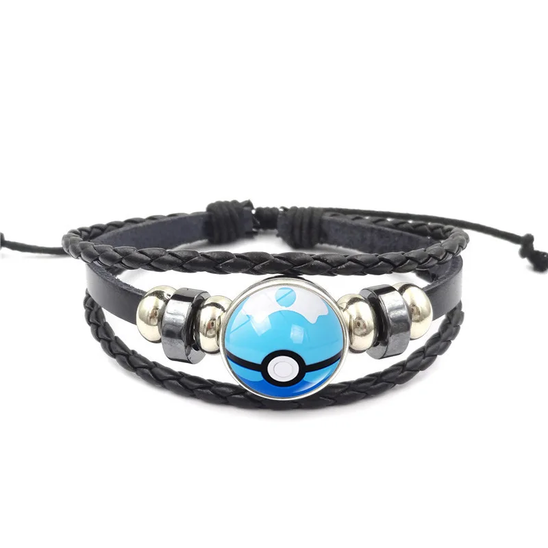 style9 Браслет Poke Ball аниме покемон косплей Покемон го время драгоценный камень Кабошон металлический браслет для мужчин и женщин подарок - Цвет: style9