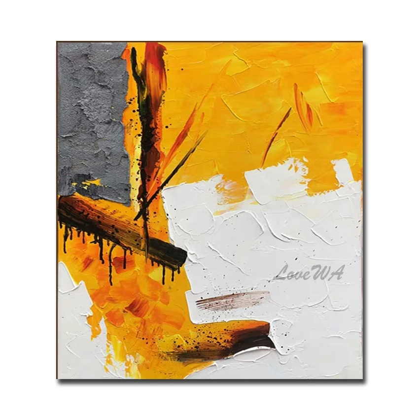 Abstract Canvas Oil Painting Pure Handmade Wall Art Newest Artwork