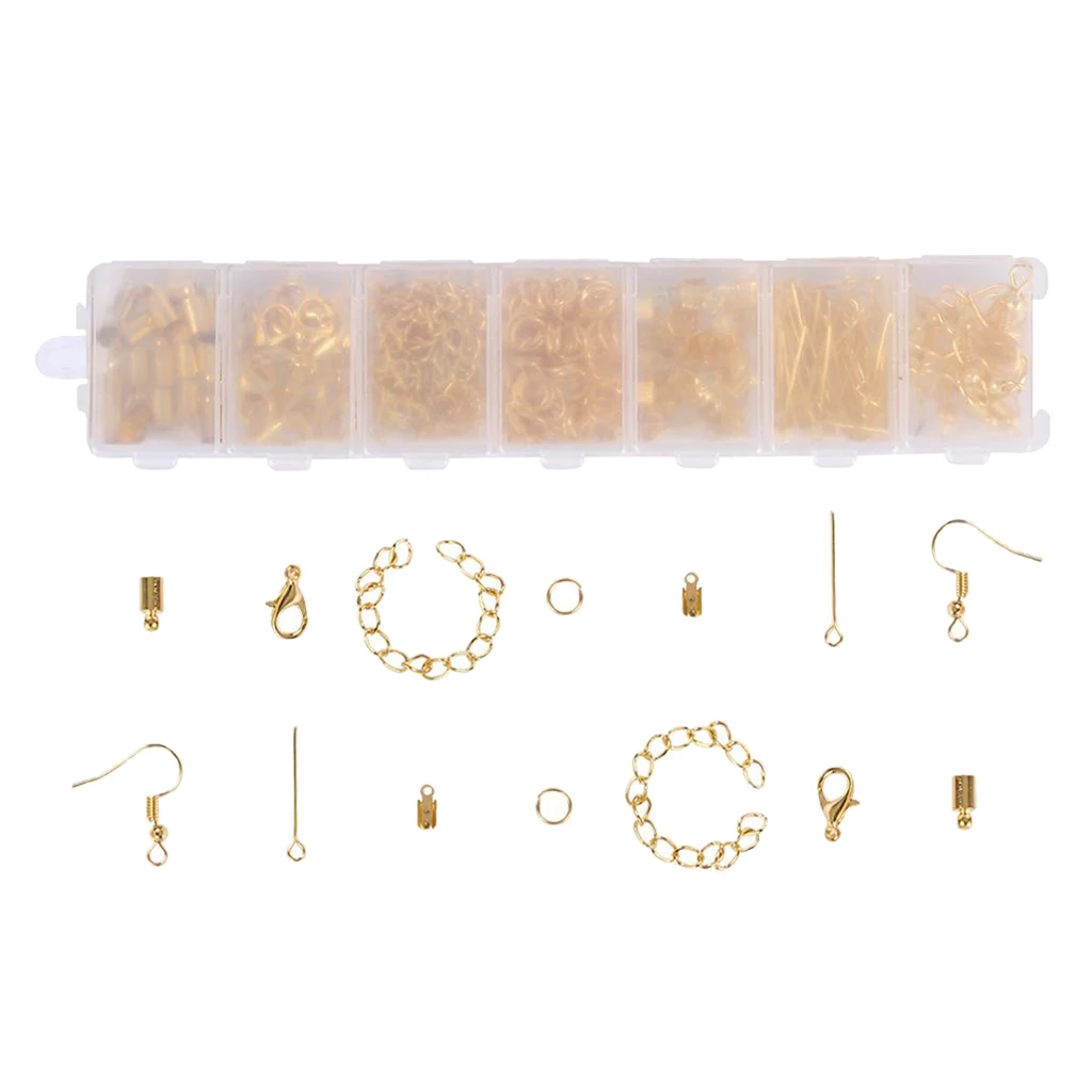 1Box Jewelry Making Kit Findings Supplies for DIY Necklace Bracelets Earrings