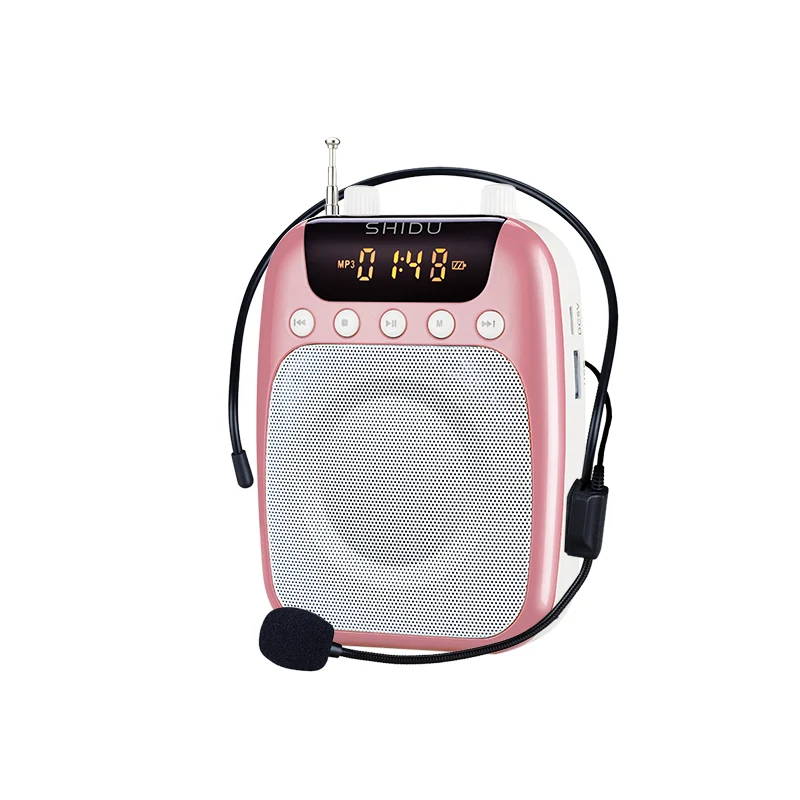 Портативный проводной мини аудио динамик портативный голосовой усилитель FM