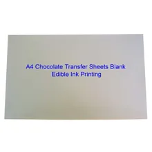 Chocolate Transfer Sheets A4 Blank Cake Rice Paper For Food Prints Onto Chocolate Edible Ink Printing Wholesale Mold 10Sheet/lot