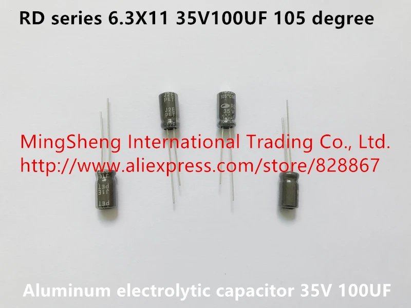 

Original new 100% Korea import RD series 6.3X11 35V100UF 105 degree aluminum electrolytic capacitor 35V 100UF (Inductor)