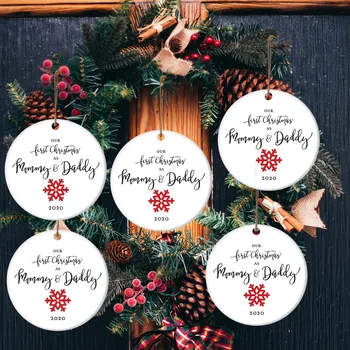 

2020 Christmas Gift Our First Christmas In Our New Home Hanging Ornaments for Christmas Xmas Gift Ornament Home Decoration