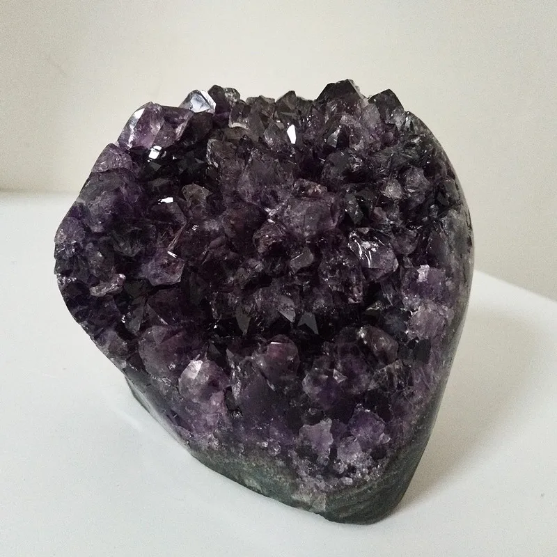 High quality Uruguay stone amethyst geode crystal quartz cluster home decor display amethyste pierre naturelle