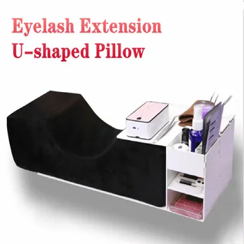 

Lashes Pillow Neck Support Eyelash Pillow Soft Grafting Eyelashes Memory Foam Eyelash Extension Pillow Makeup Salon with Pocket