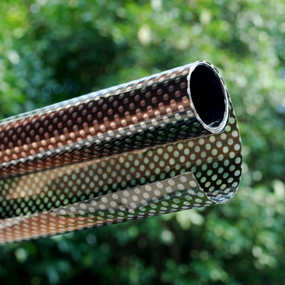 Self-adhesive Mesh Window Film Anti-UV Sun Window Stickers Privacy Room Darkening Office Glass Sticker 1PC Window Film Window Privacy Film