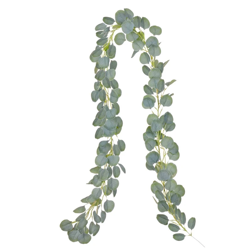 

Artificial Eucalyptus Garland Eucalyptus Leaves, Handmade Eucalyptus Vine, Green Leaves Garland, Wedding Wall Decor