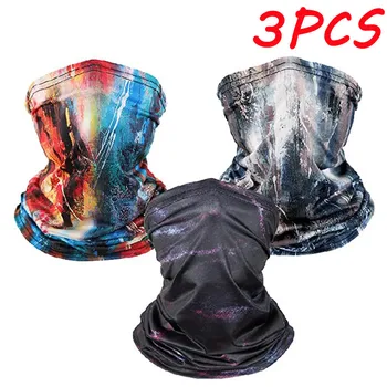 

3PCS Outdoor Sports Men Women's Magic Scarf Turban Bicycle Protection Neck Tube Bandana Face Dust Mask Headband For Men Women