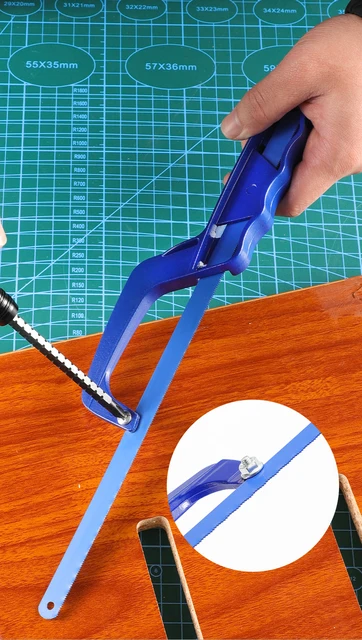 Seghetto Manuale Per Metallo - Telaio Alluminio 10", Con 2 Lame HSS Bi-Metalliche - Foto 4