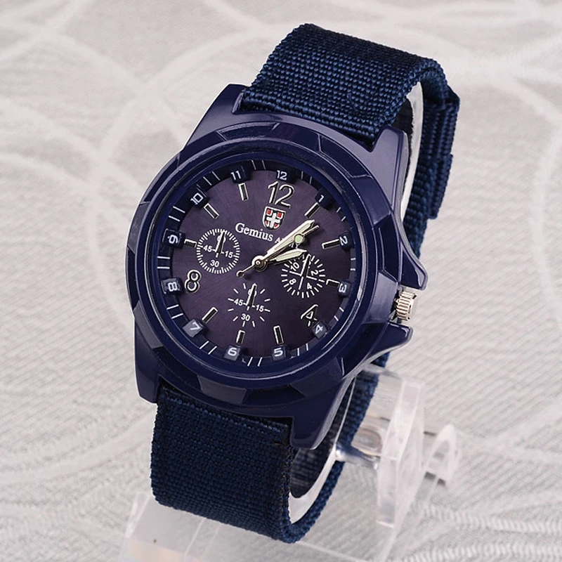 

Gemius Army Watch Men Sports Watches Nylon Band Military Army Watches Men Quartz Wristwatch mannen horloge reloj hombre hodinky