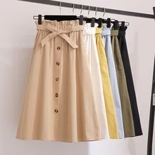 Сексуальные юбки женские летние мини до колена осенние на элегантных кнопках Высокая талия одежда женские плиссированные школьные юбки