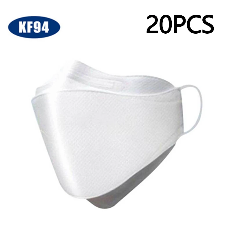 

KF94 Dust Mask Fine Dust mouth Antivirus and flu Mask Pm2.5 Infectious Disease Protection 30PCS/Pack for Adult child mask Spot