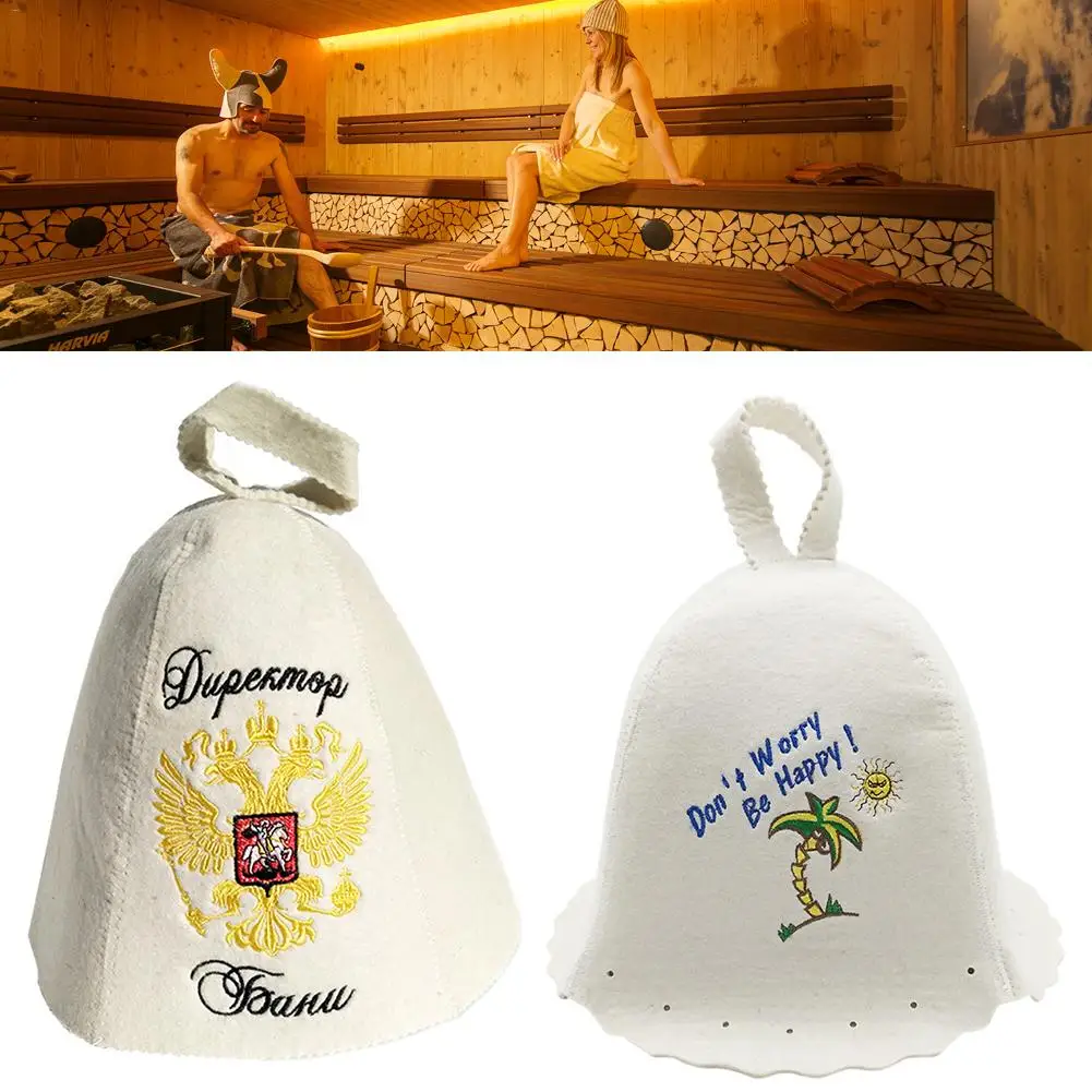 

Wool Sauna Cap Wool Felt Sauna Felt Hat Sauna Shower Cap