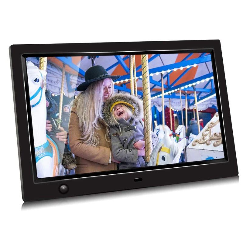 10,1 дюймов ips 1080P HD дисплей Цифровая фоторамка видео плеер MP3 время Авто-Поворот Датчик движения Поддержка USB SD слот(вилка США