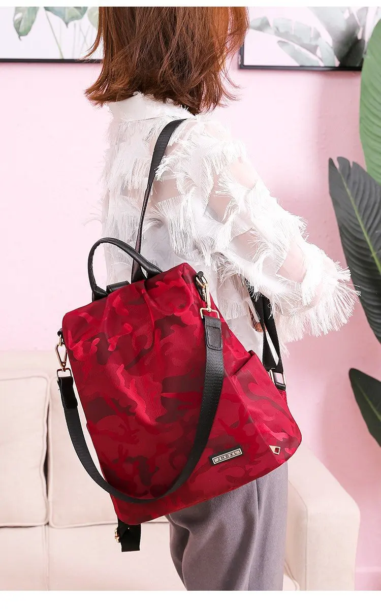 New Style Backpack Camouflage Decorative Pattern Hot Selling Anti-Theft WOMEN'S Bag Manufacturers Wholesale Foreign Trade Export