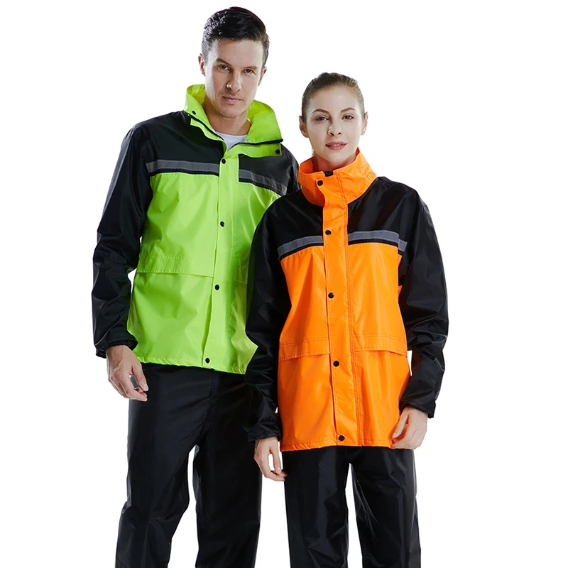 Raincoat Suit Impermeable Women/Men Hooded Motorcycle Poncho Rain Coat Motorcycle Rainwear M-3XL Hiking Fishing Rain Gear,R-069