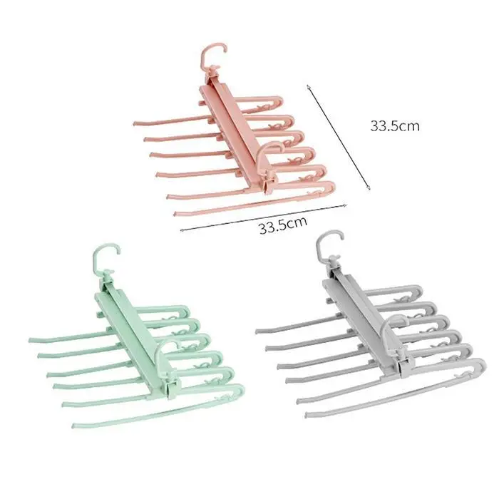 Durable Multi-layer Home 360 Degrees Rotate Pants Rack Storage Green/Orange/Gray Multi-layer, Rack