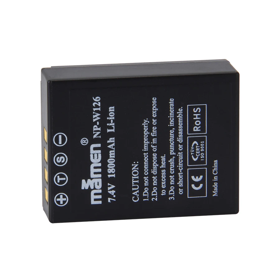 Mamen 2 шт. NP-W126S NPW126 NP-W126 цифровой Батарея для fuji плёнки X Pro2 Pro1 E1 E2 E2S 100F M1 A1 A2 T1 T2 T10 T20 батареи