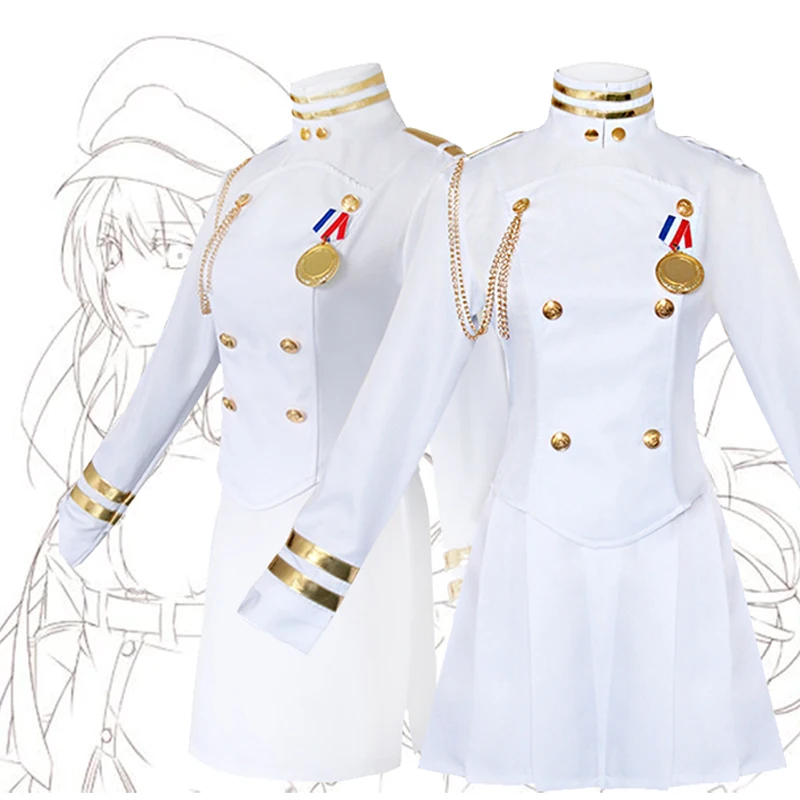 Костюм для костюмированной вечеринки Azur Lane Atago Takao комплект одежды белого цвета с