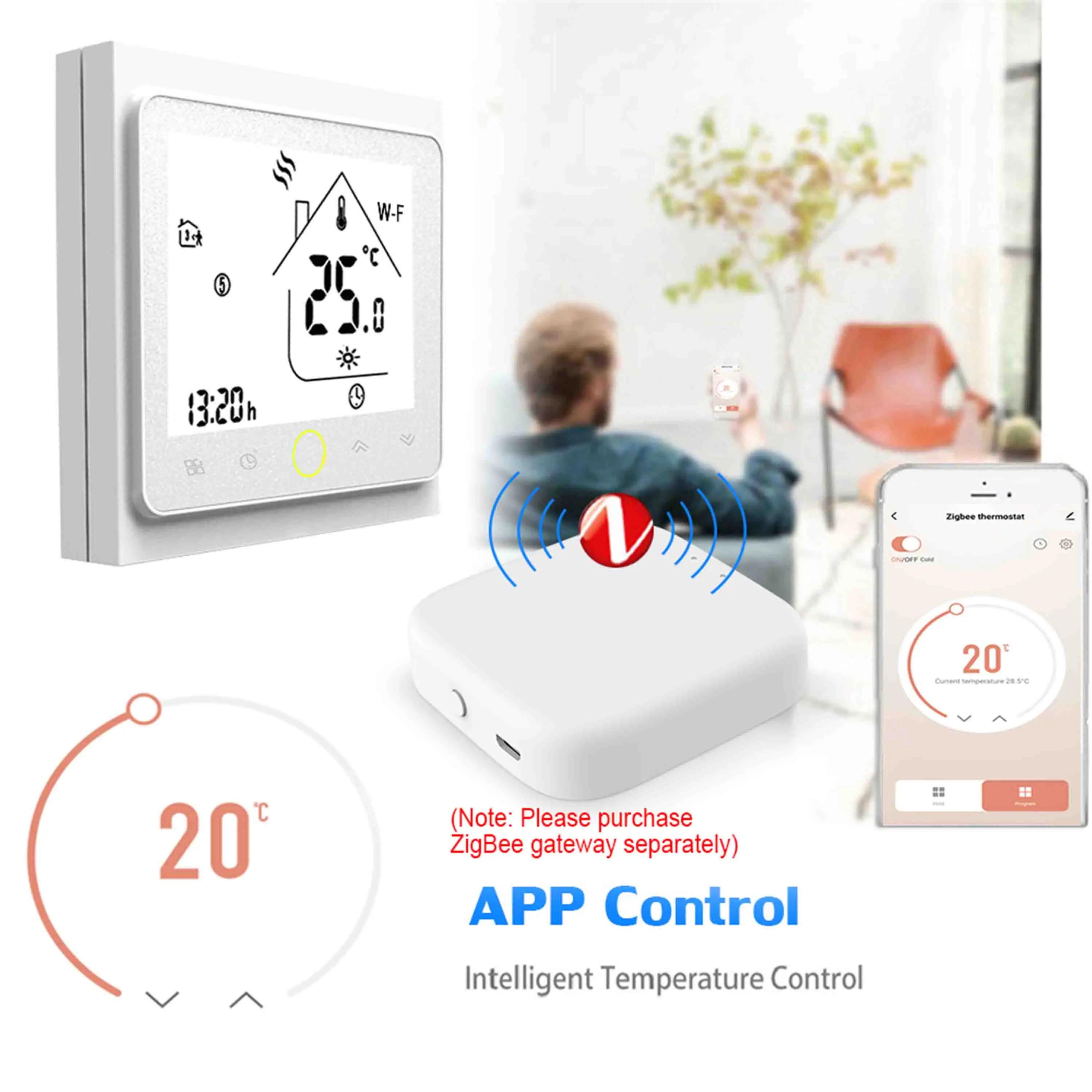 24V/110-240V Radiant Floor Heating ZIGBEE TUYA THERMOSTAT for Scene Smart  Device Linkage Works with Yandex Alexa Google Home - AliExpress