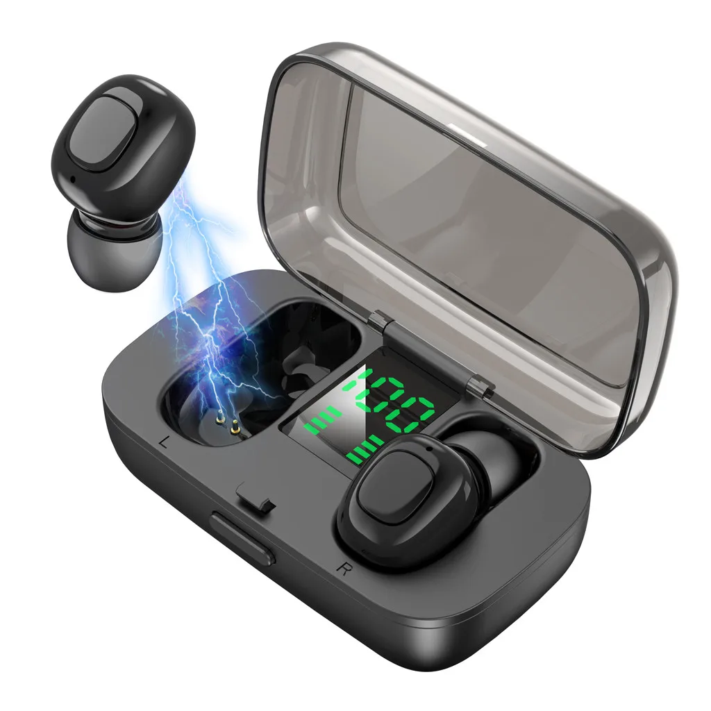 Лучшие продажи продуктов XG-23 Bluetooth наушники светодиодный цифровой TWS трогательный наушник стерео водонепроницаемый для Носимых устройств