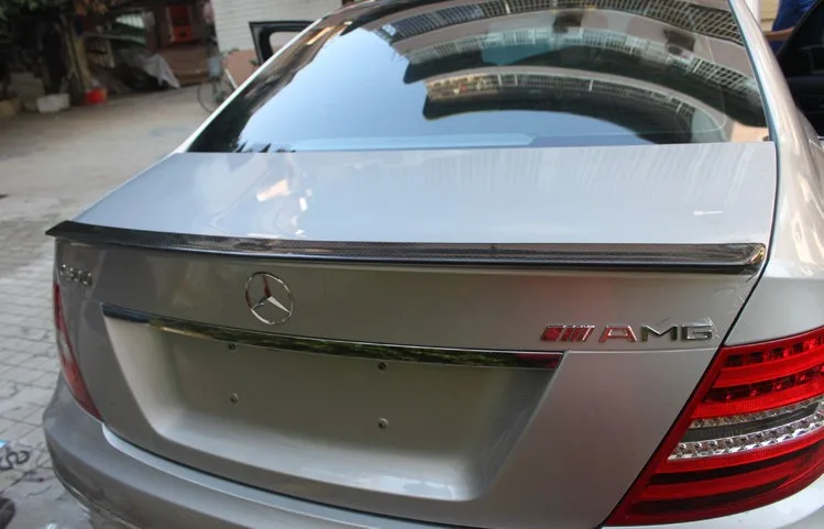 Подходит для Mercedes-Benz W204C C C180 C200 C280 C300 c260 AMGC63 задний спойлер из углеродного волокна