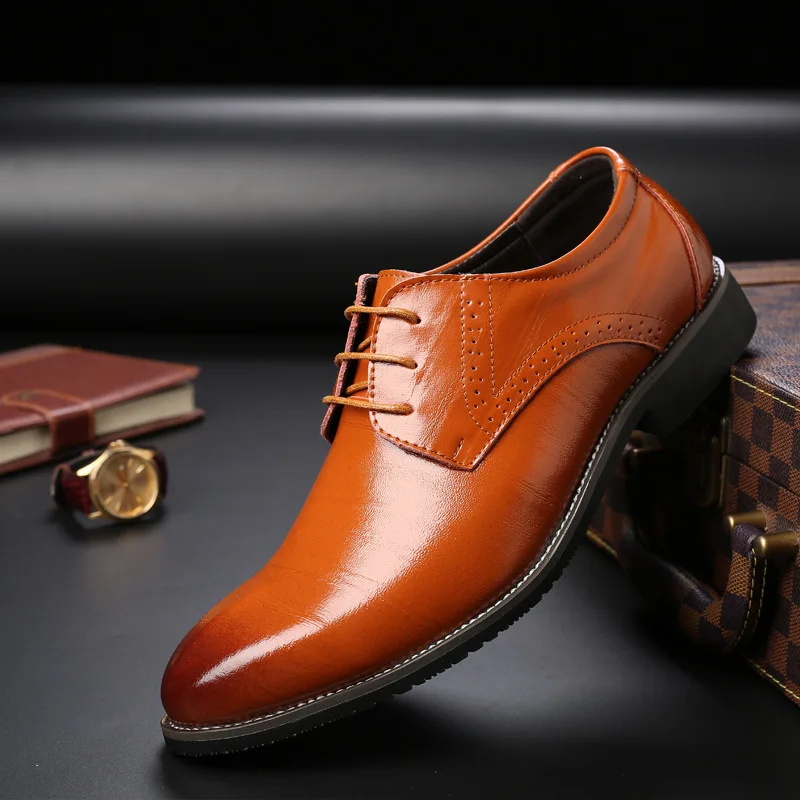 Мужские туфли-оксфорды; коллекция года; высококачественные мужские дизайнерские кожаные туфли; деловые мужские модельные туфли на шнуровке; мужские лоферы для торжеств