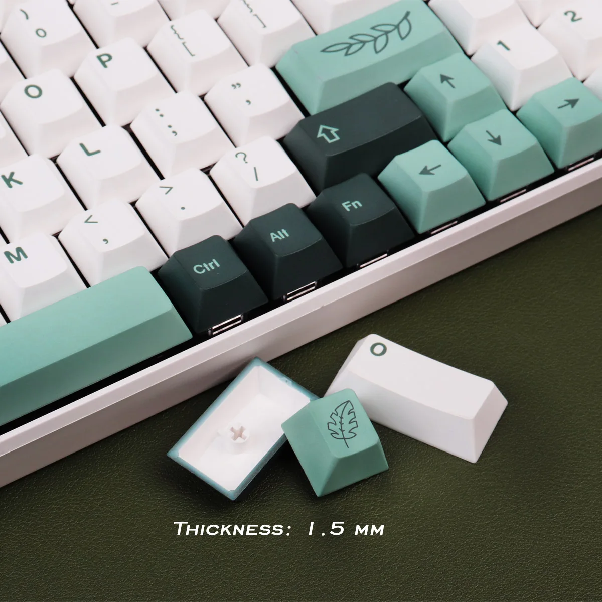 Gmk botânico 141 teclas dye-sub pbt keycap