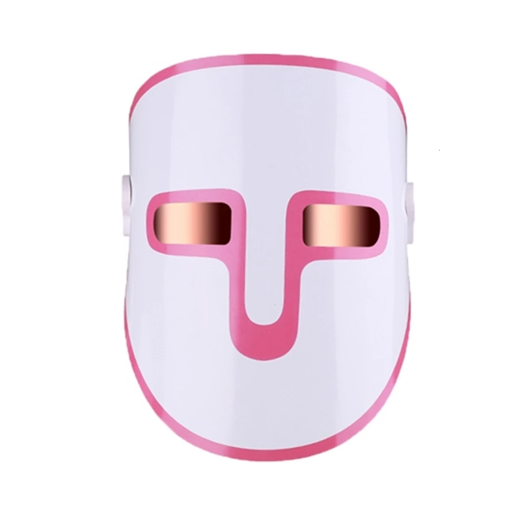 Светодиодный фотонный светильник для лица, косметическая маска для омоложения кожи, 3 цвета, светодиодный маска для шеи, средство для подтягивания кожи от морщин и акне