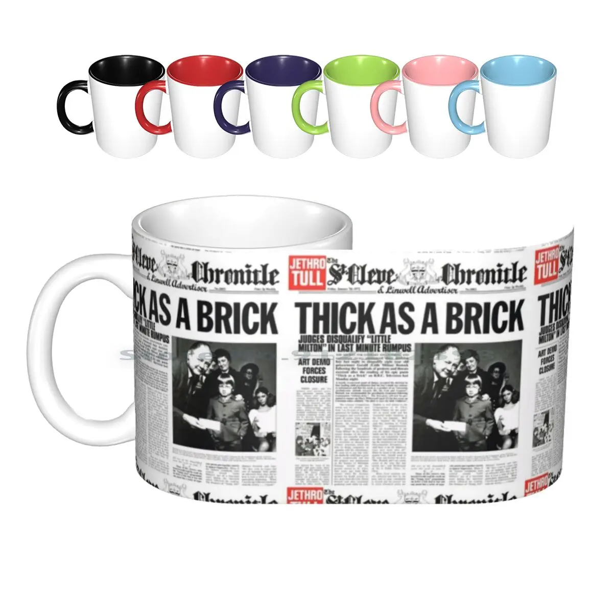 Jethro Tull-Thick As A Brick Tazze In Ceramica Tazze Da Caffè Tazza Da Tè Al Latte Jethro Tull Aqualung Mattone Spesso Stand Up Ian Anderson Frank