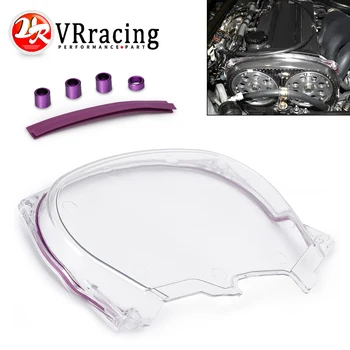 

VR Clear Cam Gear Cover Timing Belt Cover Turbo Cam Pulley For 96-05 Mitsubishi Evolution Lancer EVO4-8 4G63 VR6338