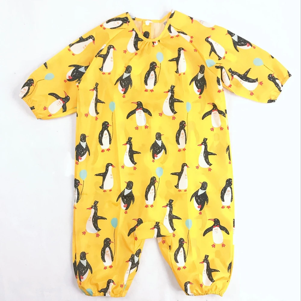 Penguin Многофункциональный цельный плащ с рисунком из мультфильма; водонепроницаемый дождевик для детей; плащ-дождевик для малышей; пончо для мальчиков и девочек; одежда с рисунком - Цвет: Penguin