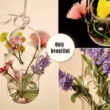 Прозрачная ваза креативная Европейская подвесная ваза из прозрачного стекла пористая Однотрубная ваза для цветов гидропонное украшение для дома