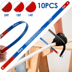 10 pces 11.8 Polegada serras conjunto de lâminas substituição jig corte rápido lâmina de serra para o osso de bambu congelado carne pvc tubo corte