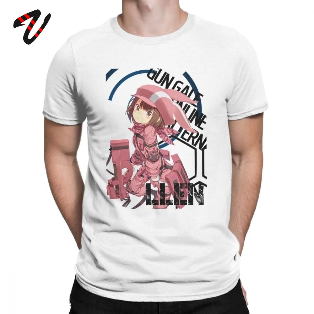 SAO Tees Men's T Shirt Anime Sword Art Online Casual Short Sleeve Gun Gale Alternative O Neck Tops 100% Cotton Holiday T-Shirts SAO Tees Men's T Shirt Anime Sword Art Online Casual Short Sleeve Gun Gale Alternative O Neck Tops 100% Cotton Holiday T-Shirts