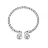 Retro Double Bell Twist Bracelet 925 Sterling Silver Adjustable Bangle Fashion Jewelry For Women Men Birthday Gift Wholesale 1
