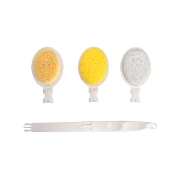

1 Set of Replaceable Brushes Foot Grinding Stone Cleaning Brushes Bathing Brushes Multifunctional Brushes for Home Bathroom Room
