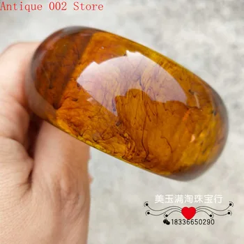 

Beautiful fashion Amber beeswax Bracelet Wide Amber Bracelet