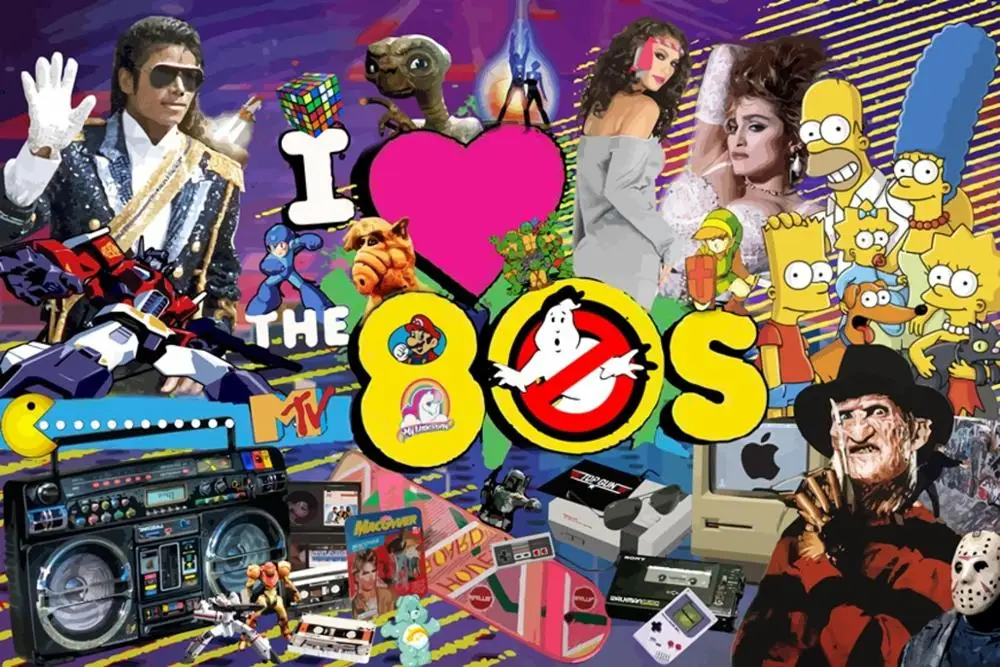 80s тема охотничьи видеоигры пришельцы знаменитости музыка День рождения фото Фон