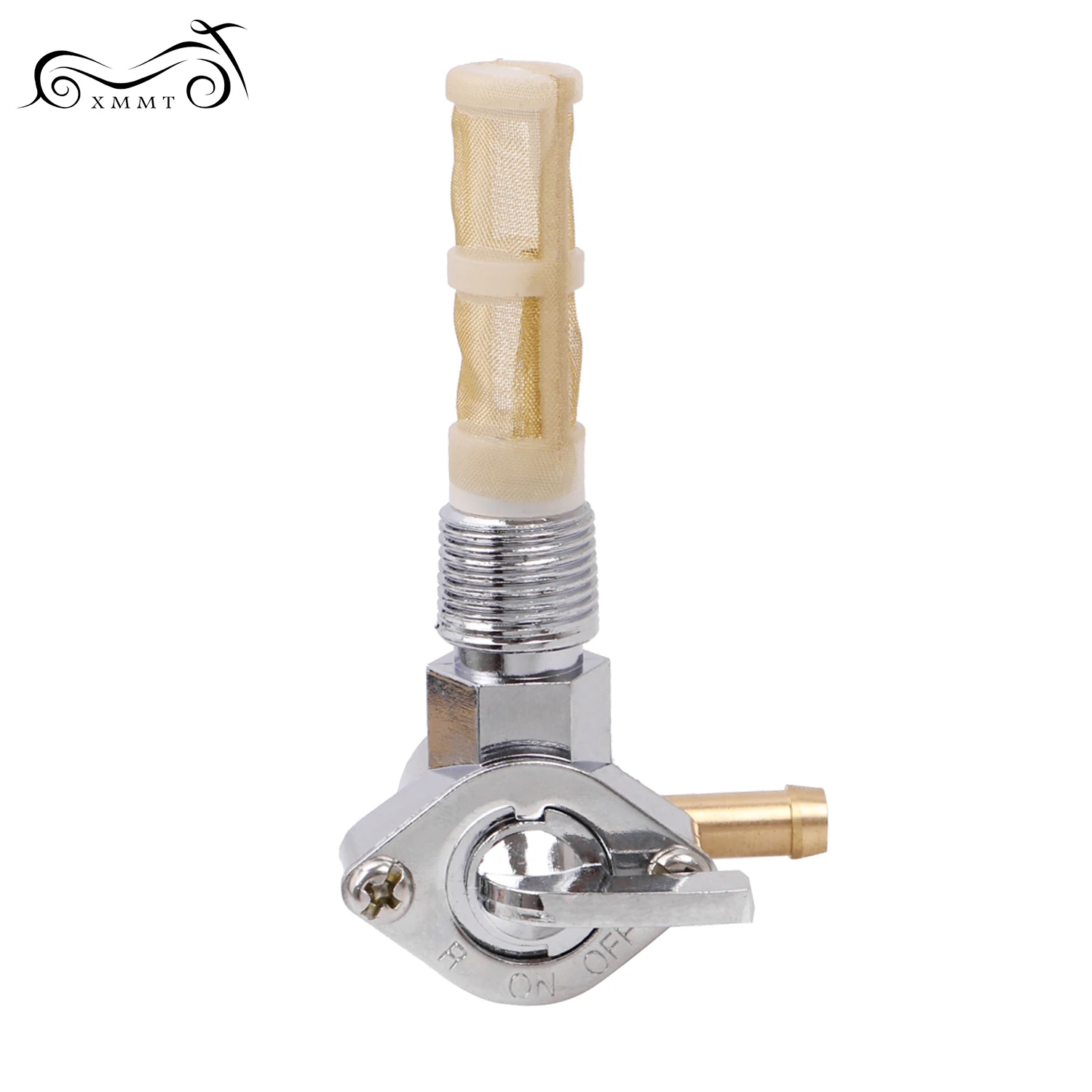 Chrome Fuel Valve 3/8" NPT Gas Tank Petcock For Harley Sportster Electra Glide Chrome Fuel Valve 3/8" NPT Gas Tank Petcock For Harley Sportster Electra Glide