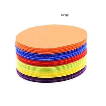

Puzzle Education Carpet Positioning Marker Sticker Color Round Carpet Marker Kids Game Training Supplies