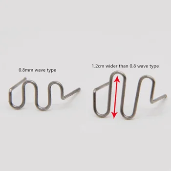 

1000PCS Wave Staples Update Standard Pre-Cut Accessory Parts Replacement