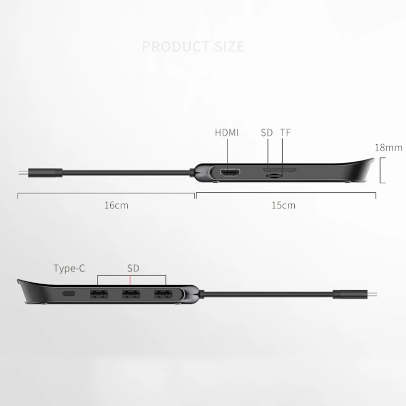 8 в 1 концентратор Usb Type C Hdmi 4K Usb C концентратор для Gigabit Ethernet Rj45 Lan адаптер для Macbook Pro Thunderbolt 3 Usb-C порт зарядного устройства Si