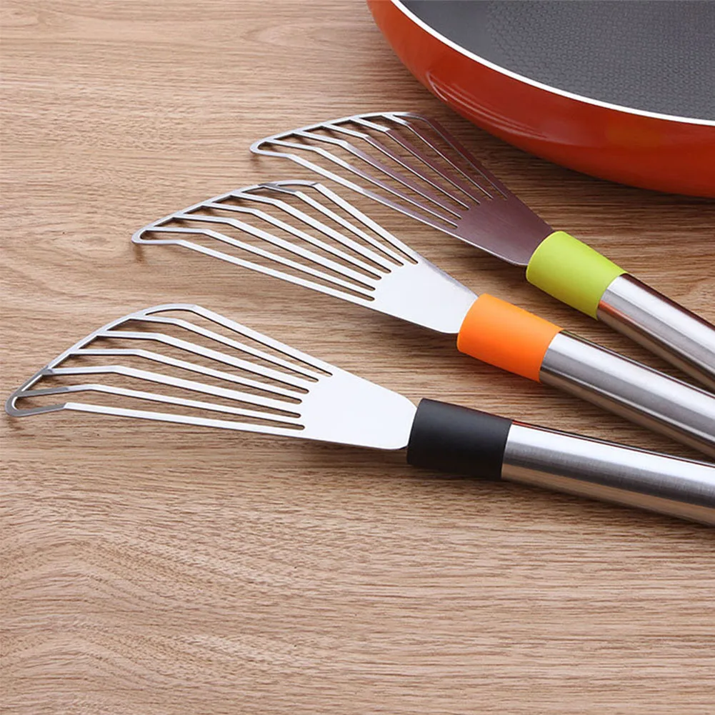 Spatula Portable Durable Stainless Steel Non-stick Hygienic Cookware Fish Utensil Home Cooking Tools Multipurpose