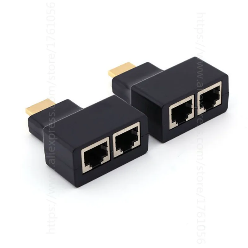 1 пара HDMI двойной RJ45 CAT5E CAT6 UTP LAN Ethernet HDMI удлинитель повторитель адаптер 1080P для HDTV HDPC PS3 STB