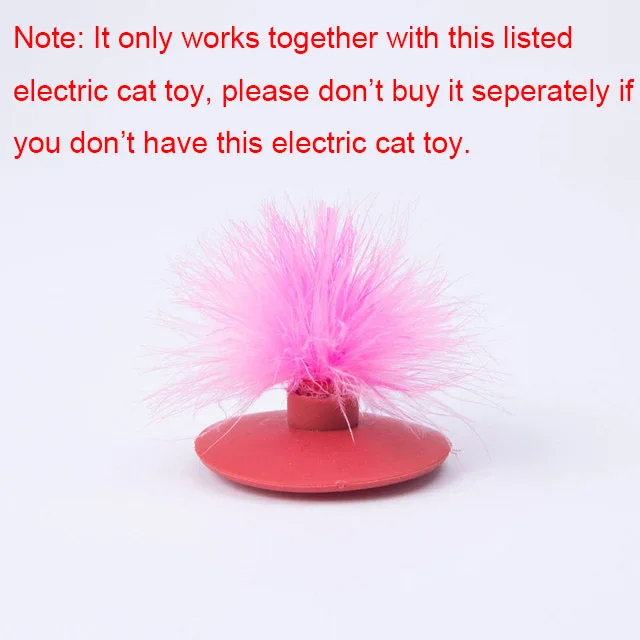 DOUDING Interactive Funny Toys for Cat Electric Feather Teaser Cat Toy Exercise Chaser Training Cat Toy Rechargeable Maglev Bouncing Feathers Catching Game