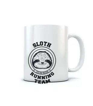 

Sloth Running Team Let's Nap Instead Funny Coffee Mug Birthday Gift