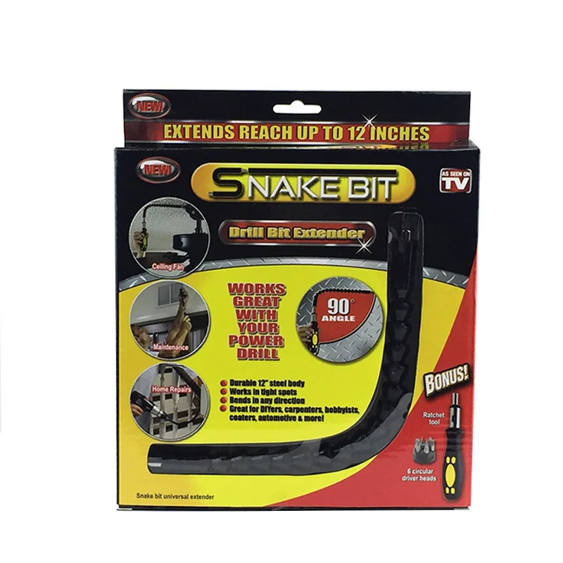 

Snake Bit Colorful Box And Flexi Serpentine Twisted Screw Driver Bit Tool Kit Multi-functional Multi Purpose