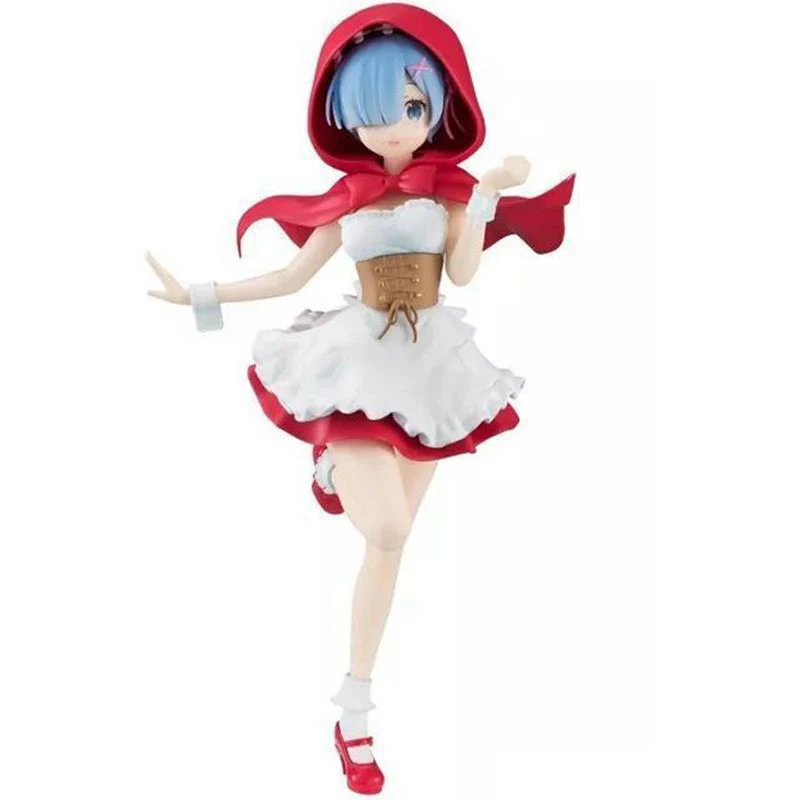 Re: Zero Hajimeru Isekai Seikatsu Rem/Ram Red Hood Ver. ПВХ кукла Фигурка Коллекционная Фигурка модель игрушка подарок